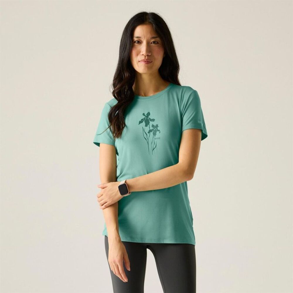 Regatta Womens/Ladies Fingal Graphic Print Walking T-Shirt / Ivy Moss